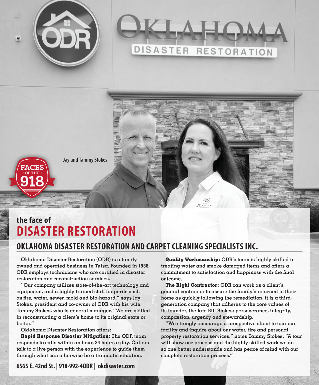 Oklahoma Disaster Restoration and Carpet Cleaning Specialists, Inc. - Disaster Restoration
